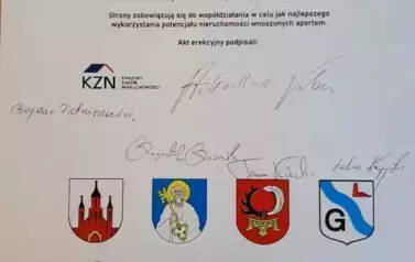 Podpisanie aktu erekcyjnego  