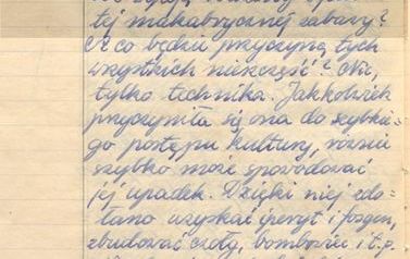 4. fragmenty wypracowania napisanego przez Janusza Wojciechowskiego w roku szkolnym 19371938 (2)