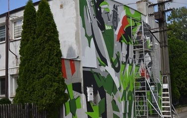 Murale w trakcie realizacji