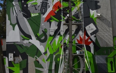Murale w trakcie realizacji