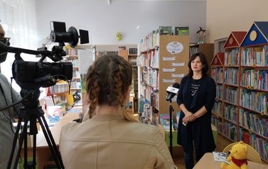 Wywiad w bibliotece miejskiej