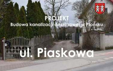 Projekt pn. &bdquo;Budowa kanalizacji deszczowej w Płońsku&rdquo;