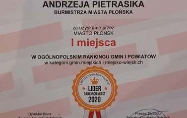 Płońsk z tytułem Dobry Polski Samorząd