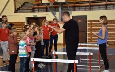 Polska olimpijka trenowała z uczniami 