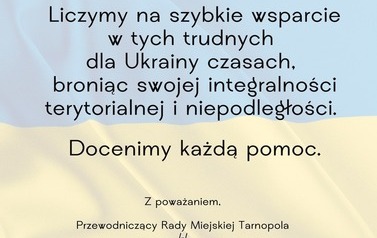 Apel humanitarny Tarnopola