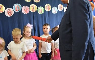  Pasowania na przedszkolaka w Przedszkolu Nr 4 Pod zielonym listkiem