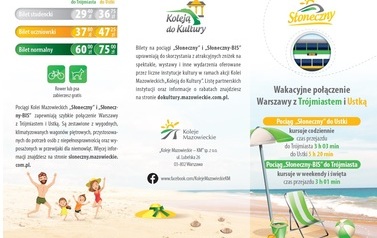 Słoneczny pociąg Kolei Mazowieckich (1)