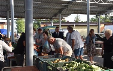 Niecodzienny gość na naszym "małym" płońskim targowisku