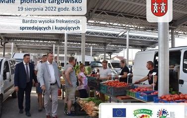 Niecodzienny gość na naszym "małym" płońskim targowisku
