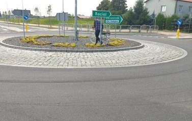 Nowa instalacja na rondzie Unii Europejskiej