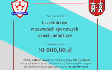 Dofinansowanie dla Football School Płońsk