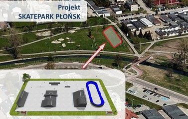 Zamknięta część parkingu przy targowisku Manhattan