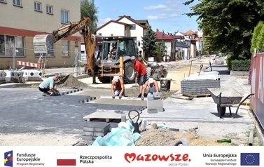 Ulica Warszawska na ostatniej prostej remontu