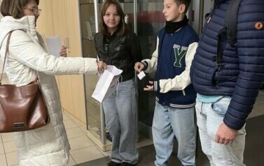 Delegacja z SP1 w Ratuszu