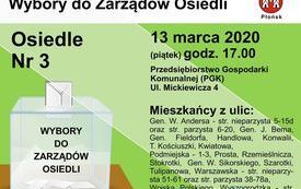 Wybory do Zarządu Osiedli - Osiedle 3