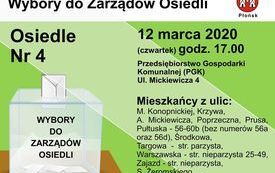 Wybory do Zarządu Osiedli - Osiedle 4