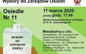 Wybory do Zarządu Osiedli - Osiedle 11
