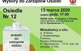 Wybory do Zarząd&oacute;w Osiedli - Osiedle 12 