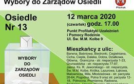 Wyboy do Zarząd&oacute;w Osiedli - Osiedle nr 13 