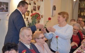 Kwiatek od Burmistrza