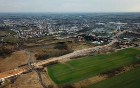 Zdjęcie z drona obwodnicy zachodniej  