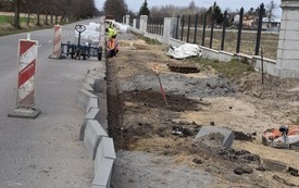 Prace wykonywane wzdłuż Płonki i na drodze z Płońska do Arcelina