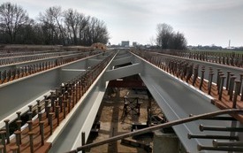Szkielet mostu na płonką