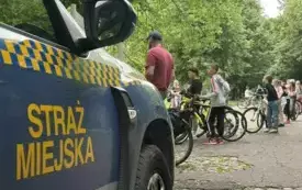 Galeria aktualności Egzamin na kartę rowerową dla uczni&oacute;w ze Szkoły Podstawowej nr 1 im. Bolesława Chrobrego w Płońsku 1