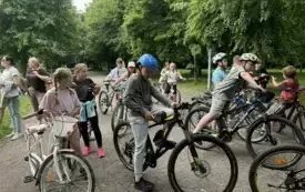Galeria aktualności Egzamin na kartę rowerową dla uczni&oacute;w ze Szkoły Podstawowej nr 1 im. Bolesława Chrobrego w Płońsku 8