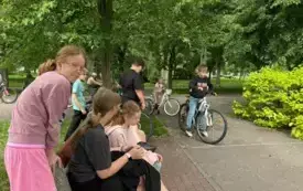 Galeria aktualności Egzamin na kartę rowerową dla uczni&oacute;w ze Szkoły Podstawowej nr 1 im. Bolesława Chrobrego w Płońsku 12
