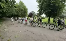 Galeria aktualności Egzamin na kartę rowerową dla uczni&oacute;w ze Szkoły Podstawowej nr 1 im. Bolesława Chrobrego w Płońsku 15