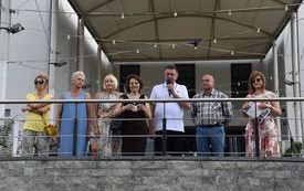 Burmistrz Miasta Płońska - Andrzej Pietrasik wraz innymi uczestnikami pikniku