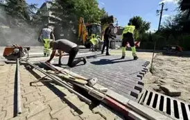 Trwa remont ulicy Moniuszki  2