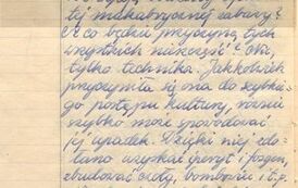 4. fragmenty wypracowania napisanego przez Janusza Wojciechowskiego w roku szkolnym 19371938 (2)
