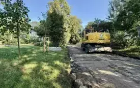 Galeria aktualności Prace na ulicy Postępu Rolniczego 7