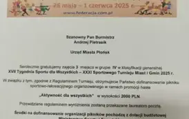 Gmina Miasto Płońsk 3. &nbsp;w Polsce w XXXI Sportowym Turnieju Miast i Gmin 2025 1