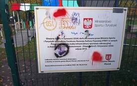 Galeria aktualności Plac zabaw przy ulicy Sarbiewskiego - komunikat 2