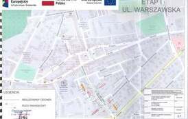 Budowa kanalizacji deszczowej w ulicy Warszawskiej