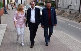 Spotkanie robocze wicemarszałka wojew&oacute;dztwa mazowieckiego Wiesława Raboszuka i burmistrza Andrzeja Pietrasika