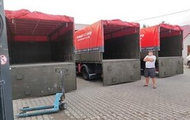 Dwa transporty z pomocą humanitarną dla Ukrainy wyjechały z Płońska