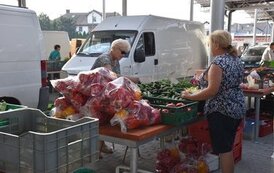 Niecodzienny gość na naszym "małym" płońskim targowisku