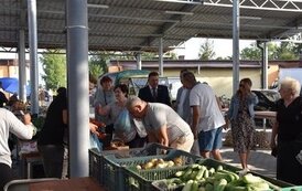 Niecodzienny gość na naszym "małym" płońskim targowisku