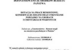 informacja dot. remontu mogił na cmentarzu parafialnym 