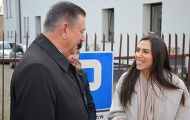 rozmowa burmistrz Płońska Andrzeja Pietrasika i wiceambasador Ambasada Izraela