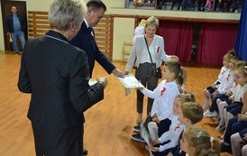 Pasowanie na przedszkolaka w SP nr 1
