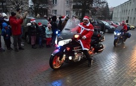 Moto Mikołaje na motocyklach 
