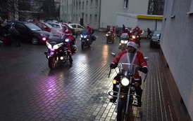 Moto Mikołaje na motocyklach