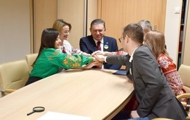 Sekretarz Ambasady&nbsp;Ukrainy w RP i delegacja z Berdyczowa na sesji Rady Miejskiej w Płońsku (36)