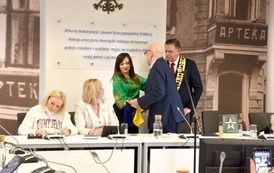 Sekretarz Ambasady&nbsp;Ukrainy w RP i delegacja z Berdyczowa na sesji Rady Miejskiej w Płońsku (33)