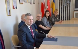 Sekretarz Ambasady&nbsp;Ukrainy w RP i delegacja z Berdyczowa na sesji Rady Miejskiej w Płońsku (21)
